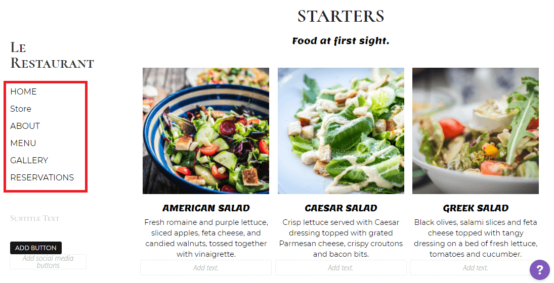 縱向網站導航 縱向網站導航